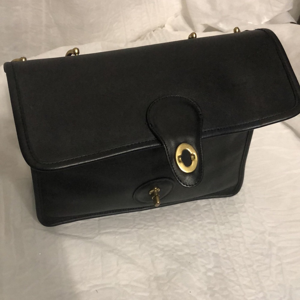 Coach Vintage Willis 9927 Blue/ Black Satchel - Picture 16 of 16